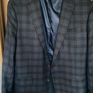Blue blazer with purple/ Lavender stripes